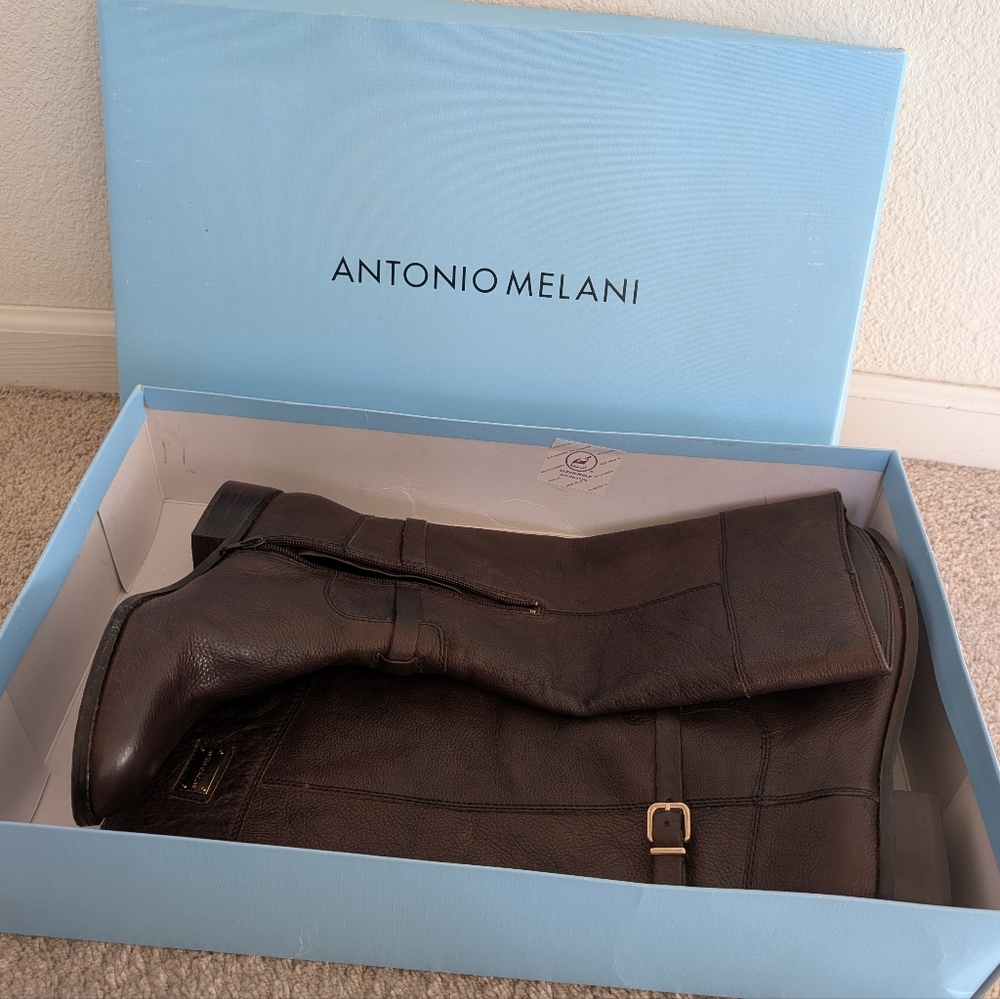 Antonio Melani Brown Leather Boots